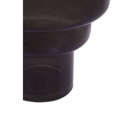 Cayden Small Black Smoked Glass Vase