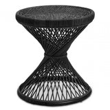 Mataram Black Finish Twisted Stool