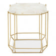 Jaipur White Quartz Side Table