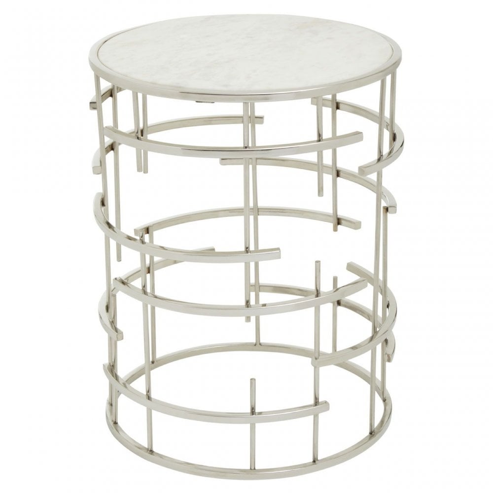Jaipur Marble Top Side Table