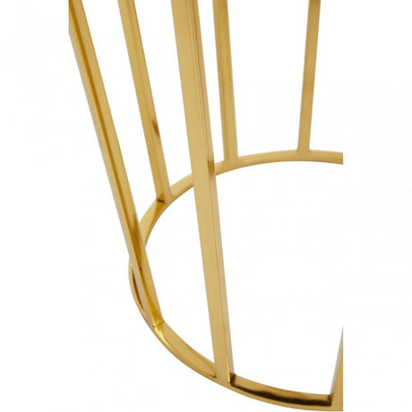 Jaipur Black Velvet And Gold Finish Stool