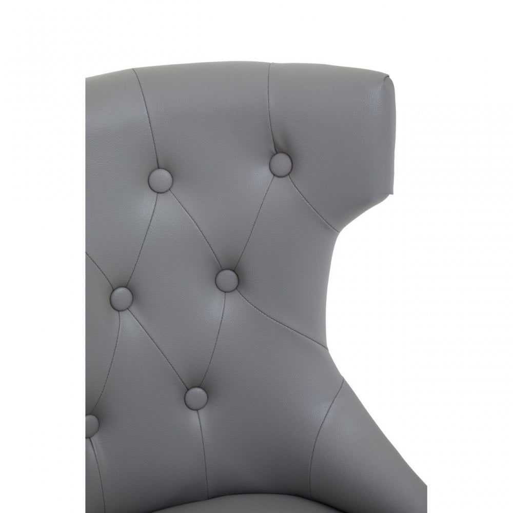 Walson Grey Leather Effect Office Chair