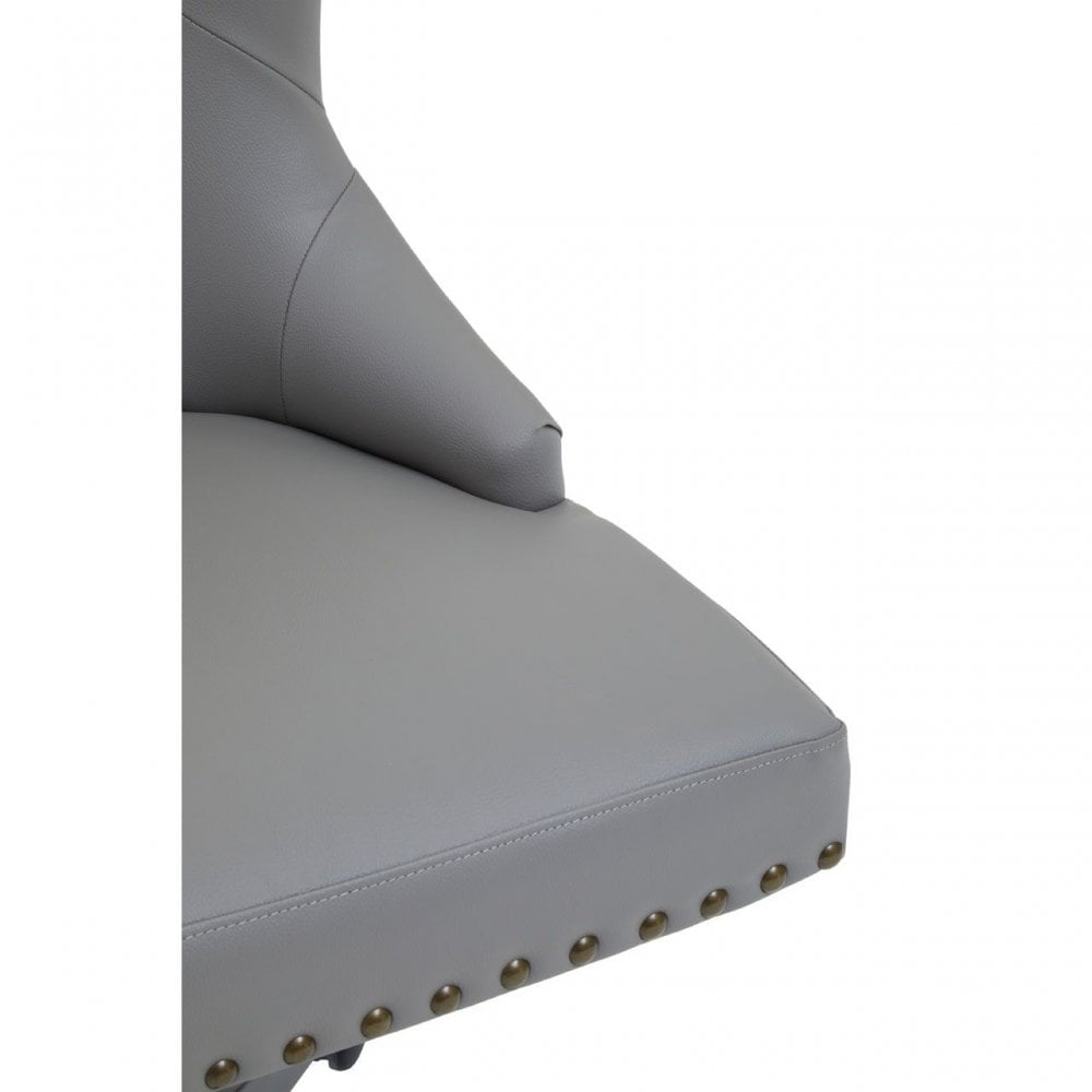 Walson Grey Leather Effect Office Chair