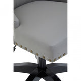 Walson Grey Leather Effect Office Chair