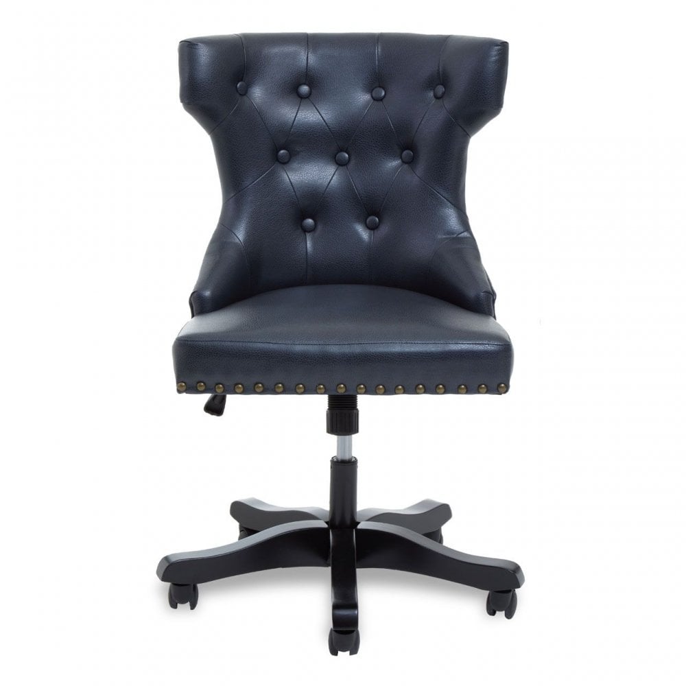 Walson Black Leather Effect Office Chair