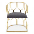 Azalea Black And Gold Finish Chair