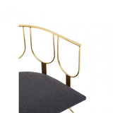 Azalea Black And Gold Finish Chair
