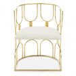 Azalea Natural And Gold Finish Chair
