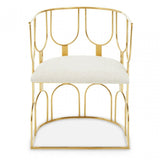 Azalea Natural And Gold Finish Chair