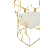 Azalea Natural And Gold Finish Chair