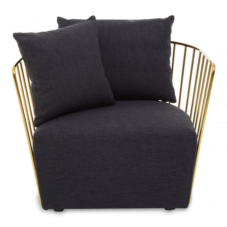 Azalea Black Fabric Chair