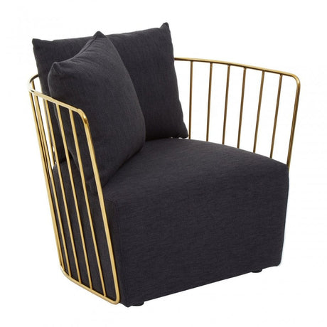 Azalea Black Fabric Chair