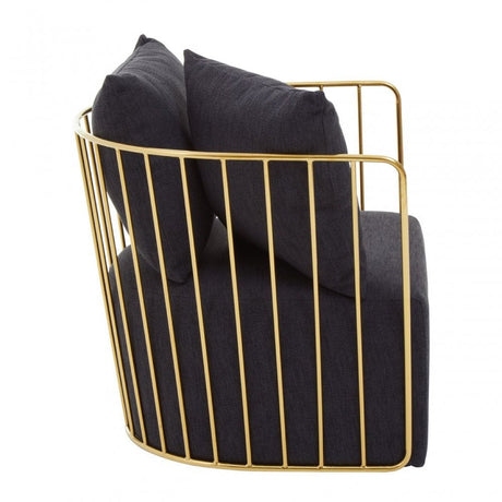 Azalea Black Fabric Chair