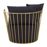 Azalea Black Fabric Chair