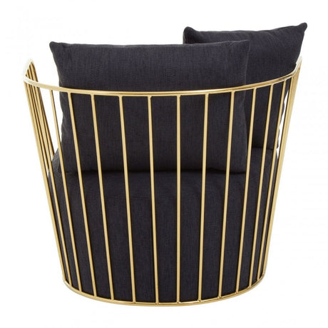Azalea Black Fabric Chair