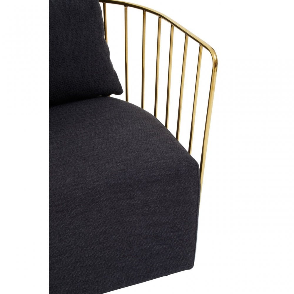 Azalea Black Fabric Chair