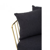 Azalea Black Fabric Chair