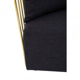 Azalea Black Fabric Chair