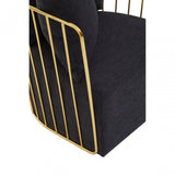 Azalea Black Fabric Chair