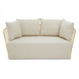 Azalea Two Seat Natural Fabric Sofa