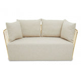 Azalea Two Seat Natural Fabric Sofa