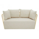Azalea Two Seat Natural Fabric Sofa