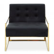 Azalea Black Velvet Chair