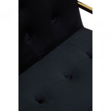 Azalea Black Velvet Chair