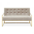 Azalea Two Seat Mink Velvet Sofa