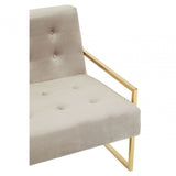 Azalea Two Seat Mink Velvet Sofa