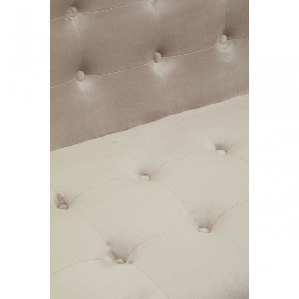 Azalea Two Seat Mink Velvet Sofa