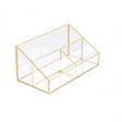 Clear Glass Makeup Organiser