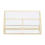 Clear Glass Makeup Organiser