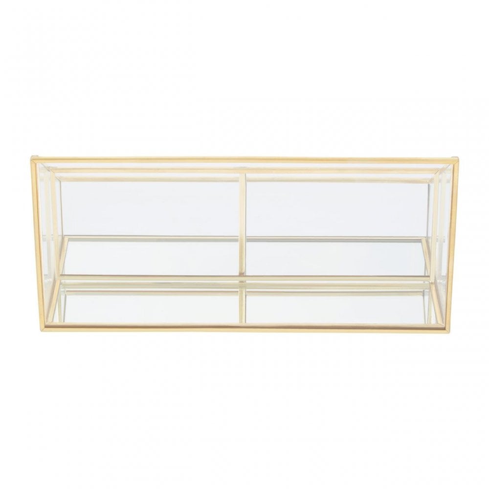 Clear Glass Makeup Organiser