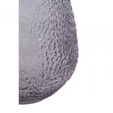 Colbie Medium Embossed Grey Glass Vase