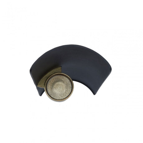 Daito Black Gold Finish Candle Holder