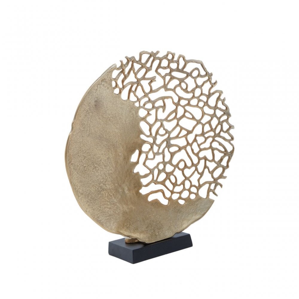 Daito Black Gold Round Sculpture
