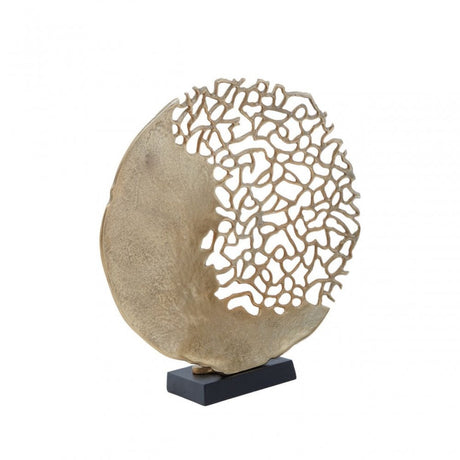 Daito Black Gold Round Sculpture