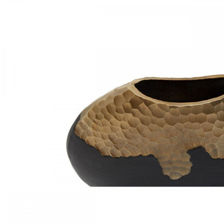 Daito Small Black Gold Round Vase