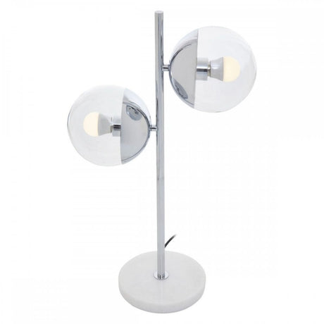 Revive Chrome Finish 2 Light Table Lamp