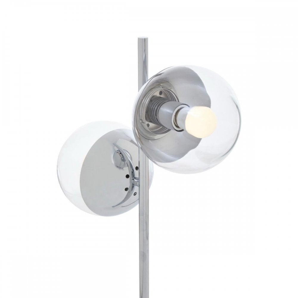 Revive Chrome Finish 2 Light Table Lamp