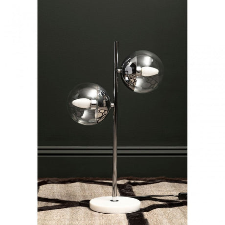 Revive Chrome Finish 2 Light Table Lamp