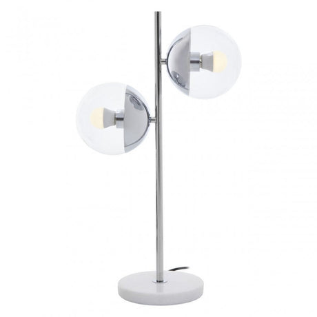 Revive Chrome Finish 2 Light Table Lamp