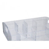 10 Compartment Clear Cosmetics Organiser