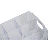10 Compartment Clear Cosmetics Organiser