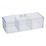 3 Compartment Cosmetics Organiser With Lid