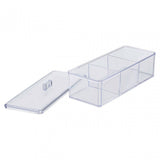 3 Compartment Cosmetics Organiser With Lid
