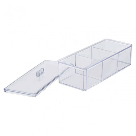 3 Compartment Cosmetics Organiser With Lid