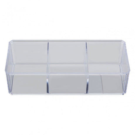 3 Compartment Cosmetics Organiser With Lid