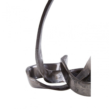 Prato Black Finish Knot Sculpture